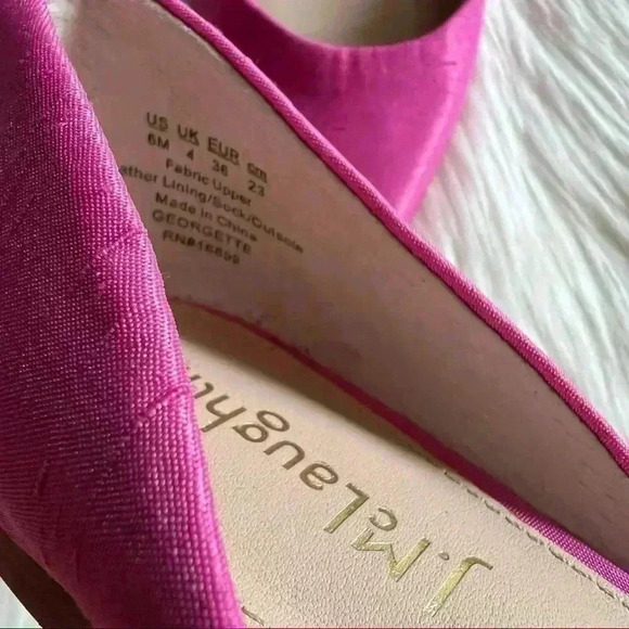 New J. McLaughlin Silk Pointy Shoes Sz 6 - Picture 8 of 10